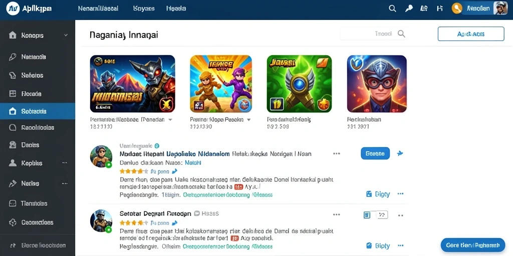 Tampilan utama aplikasi GALAXY77 yang menarik.